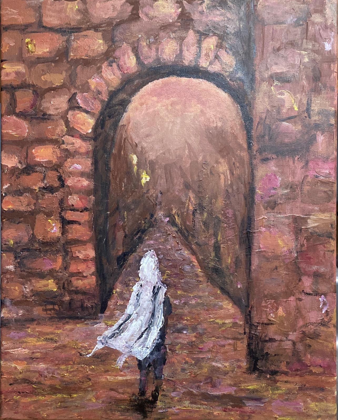 The Old City, Acrylic on canvas, 2025.